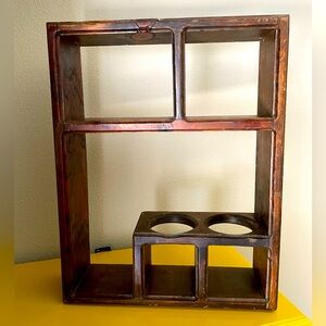 Vintage Wooden Display Shelf